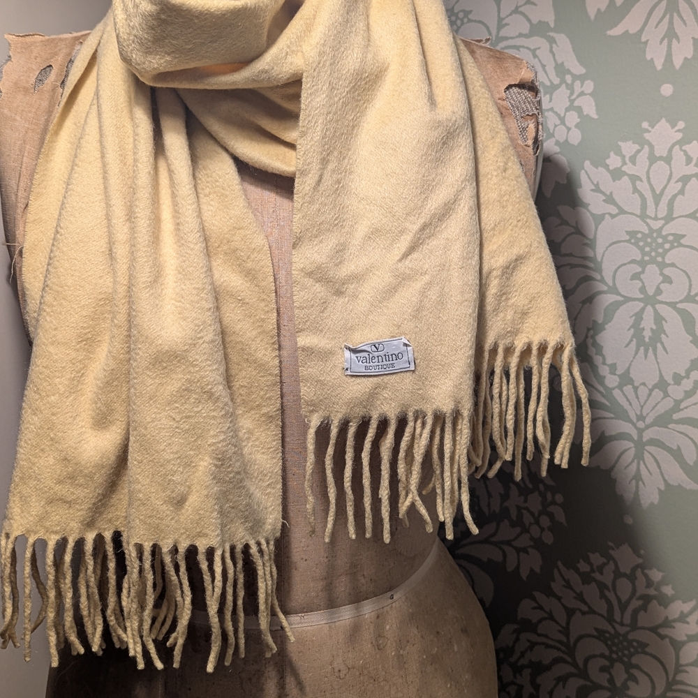 Valentino Cream Scarf